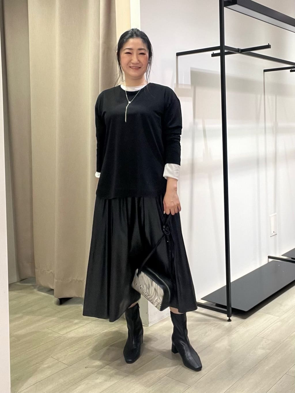 TOMOMIさんの「INDIVI｜ミンク調フェイクファージレ」を使ったコーディネート