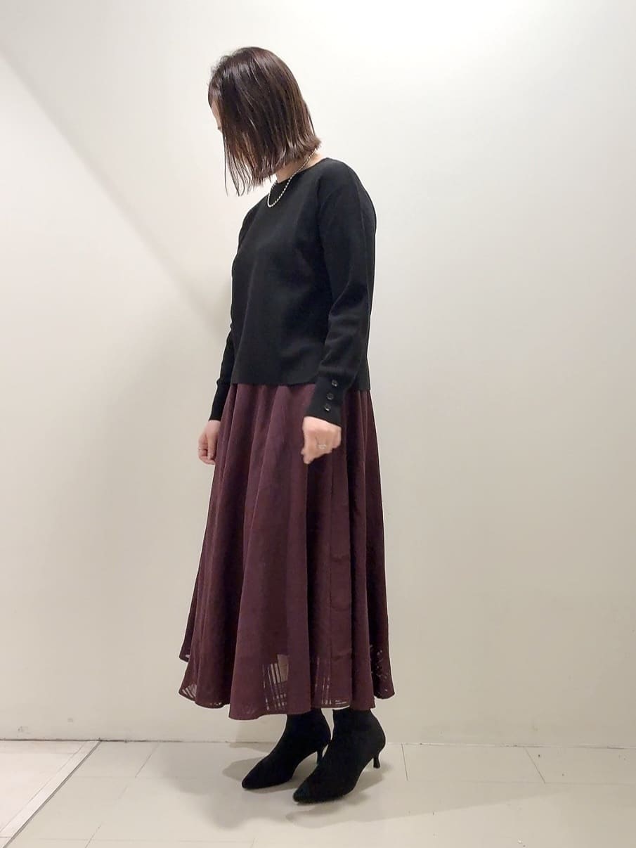 YUIさんの「UNTITLED｜【アンサンブル可/洗える】ウールミラノリブニット」を使ったコーディネート