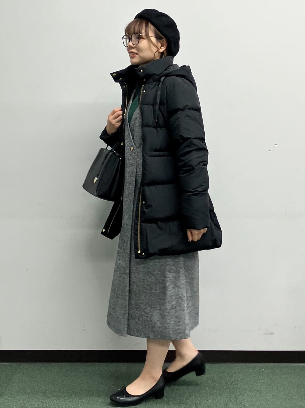 MAYUKIさんの「index｜KAWADAダウンドロストミドルコート【撥水／洗濯機OK／2WAY／静電気防止裏地】《XS～3L》」を使ったコーディネート