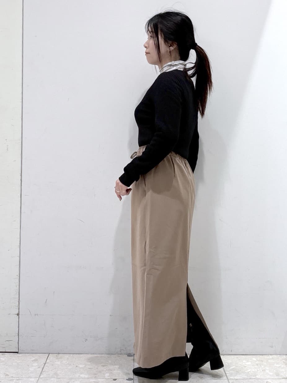 mameさんの「OPAQUE.CLIP｜ウールライクメルトンノーカラーコート【洗濯機洗い可】」を使ったコーディネート