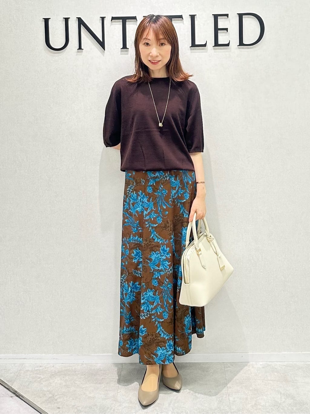 Miwaさんの「UNTITLED｜【アンサンブル可/六分袖/洗える】ウールシルクニット」を使ったコーディネート