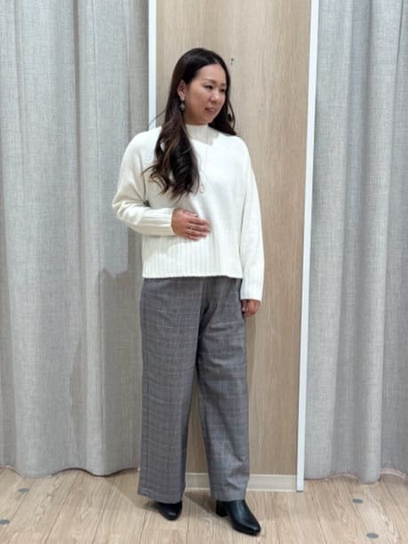sachiさんの「grove｜【ウール混】軽やかに羽織れるショートコート」を使ったコーディネート