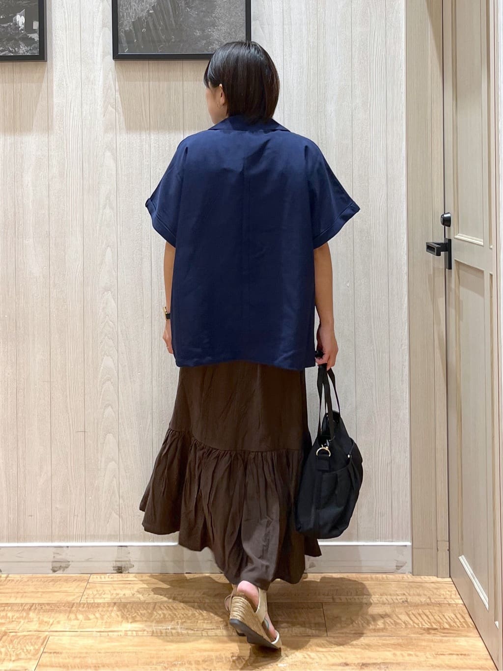 shirayuuuさんの「SHOO･LA･RUE｜【S-LL】さらりと着たい大人のための 麻調半袖ジャケット」を使ったコーディネート