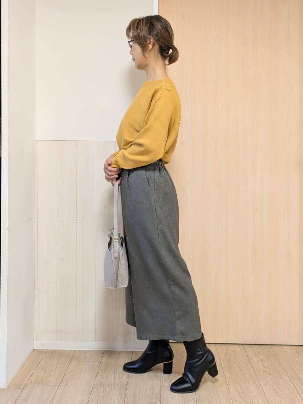 YuAさんの「SHOO･LA･RUE｜ウエストまわりをすっきり魅せる デザインガウチョパンツ」を使ったコーディネート