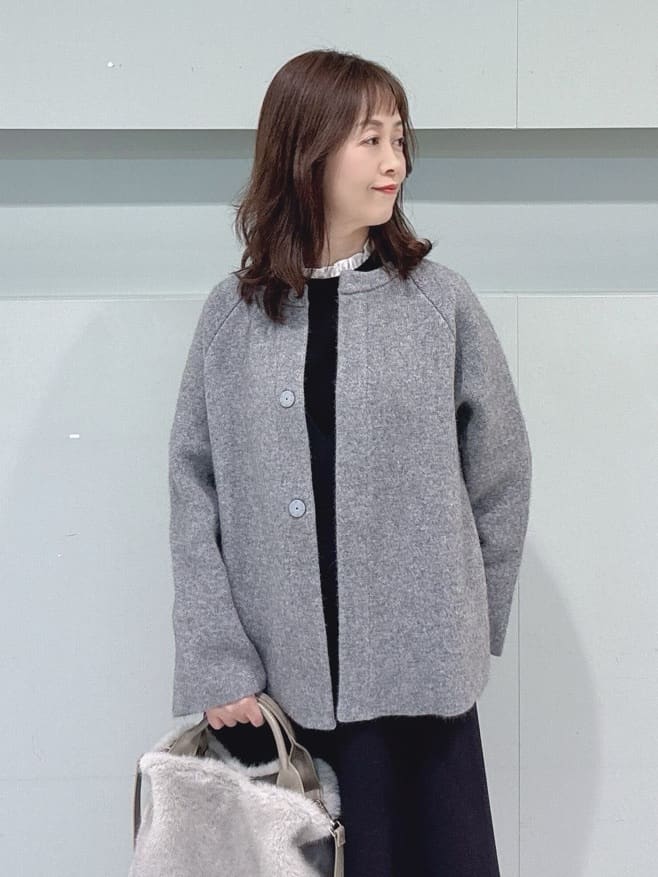 makiさんの「UNTITLED｜【軽アウター/ミドル丈】ウールニットコーディガン」を使ったコーディネート