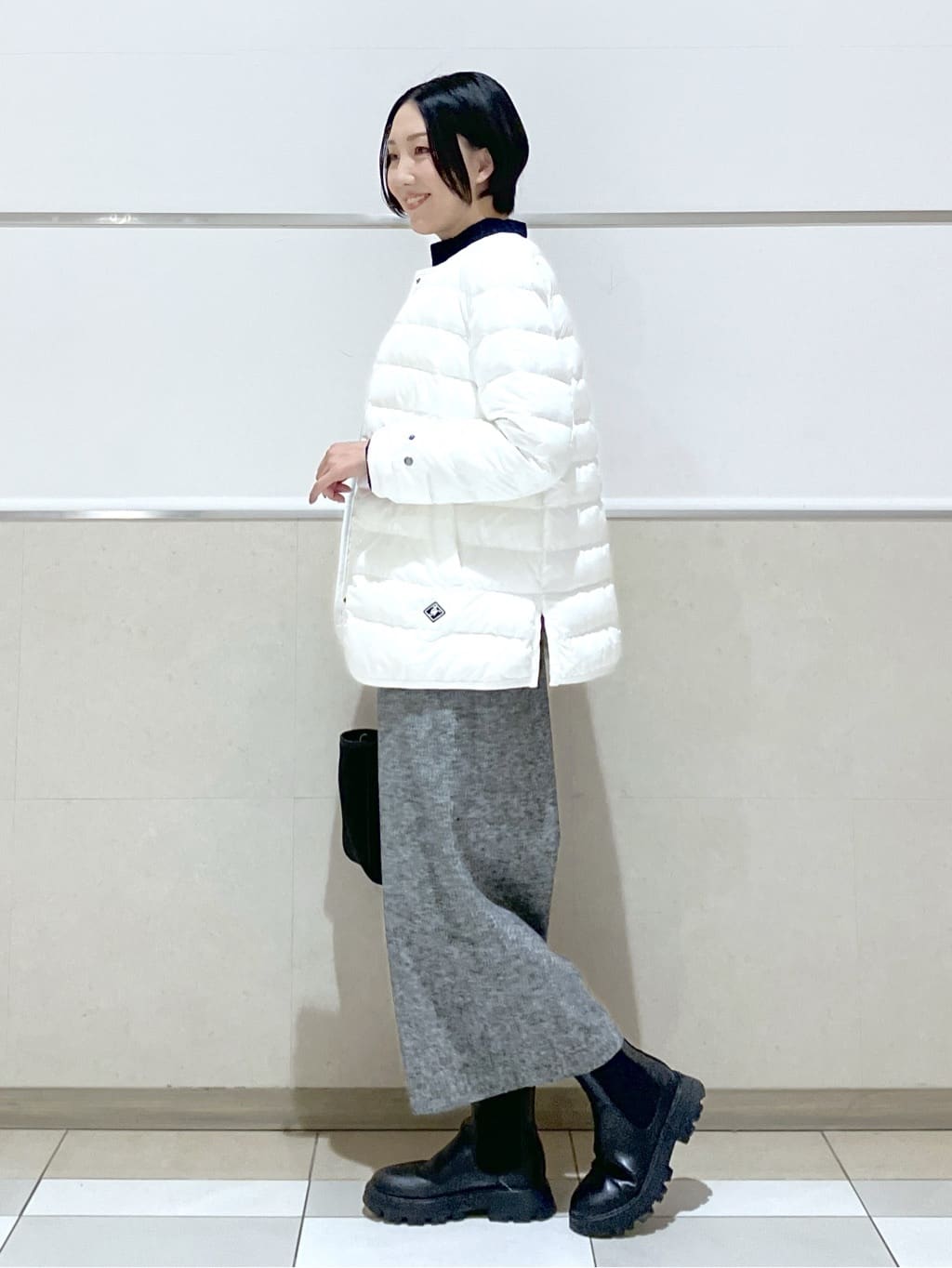 eriko さんの「Dessin｜【撥水・2WAY】ミュラーダウンコートミドル丈」を使ったコーディネート