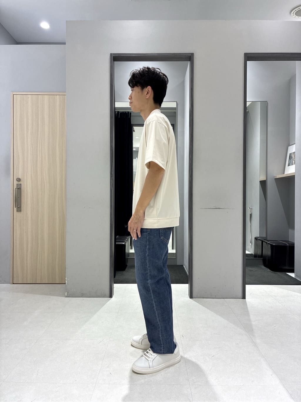 わいずみさんの「TAKEO KIKUCHI｜ボーラーハット柄 長袖シャツ」を使ったコーディネート