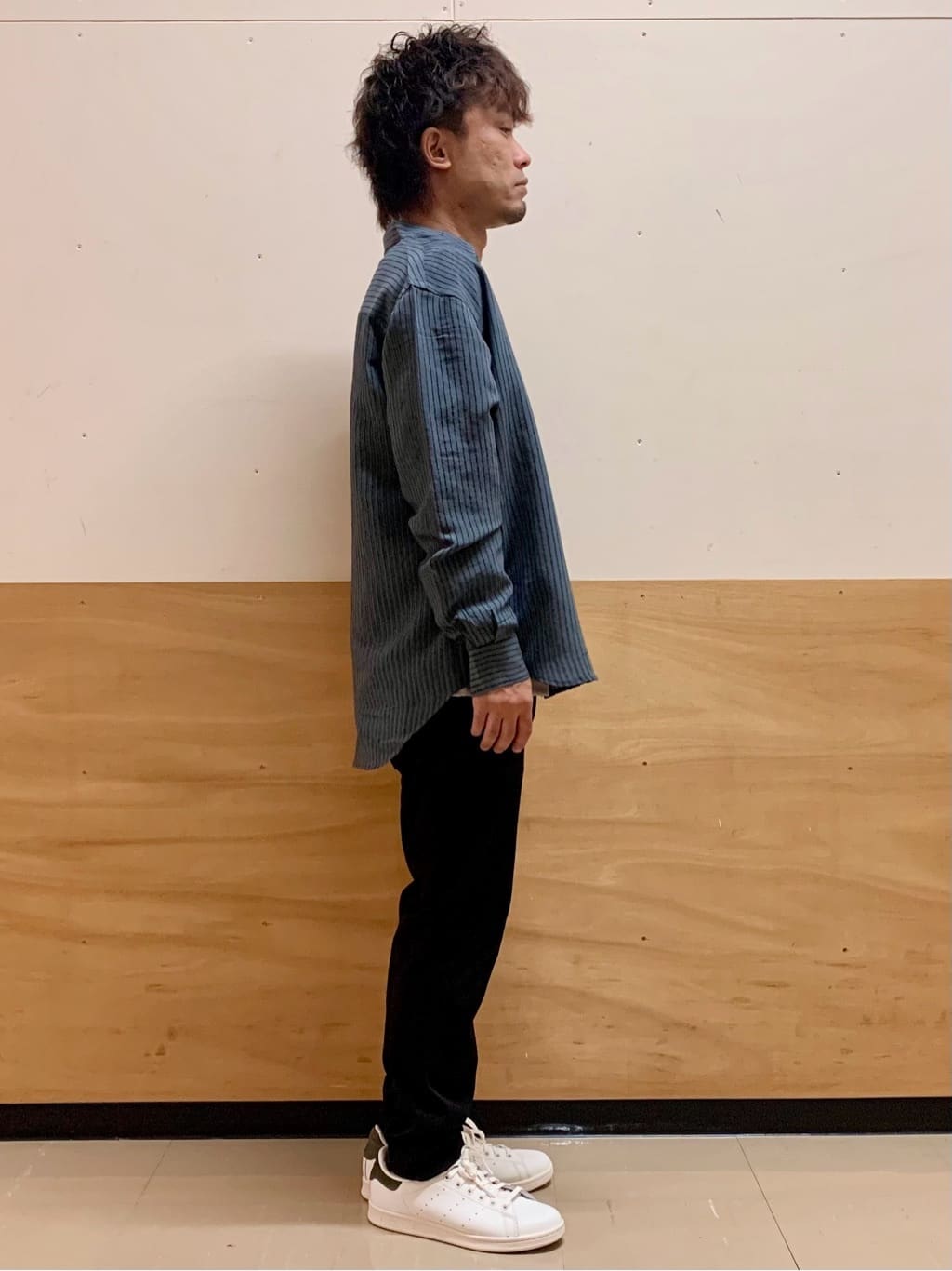 MATUさんの「THE SHOP TK｜チェック＆ストライプ アソート長袖シャツ【洗濯機OK】」を使ったコーディネート