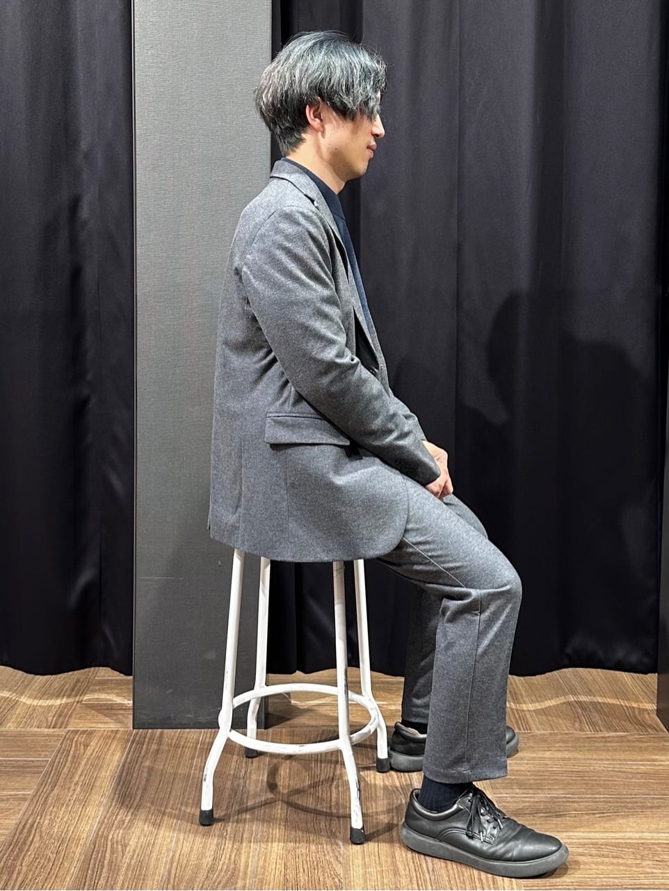 tomoyaさんの「THE SHOP TK｜起毛TRジャージジャケット 【洗濯機OK／ストレッチ／セットアップ可】」を使ったコーディネート