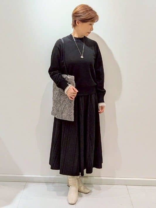 mamiさんの「Reflect｜【ゆったりシルエット】ジャージメルトンコクーンジャケット」を使ったコーディネート