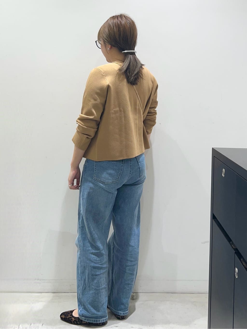 mizukiさんの「OPAQUE.CLIP｜ケーブルハーフスリーブニット【UVケア／洗濯機OK】《6col／S～LL》」を使ったコーディネート