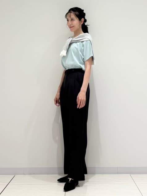 kayoさんの「INDIVI｜【インナーとしても活躍！】シンプルTシャツ」を使ったコーディネート