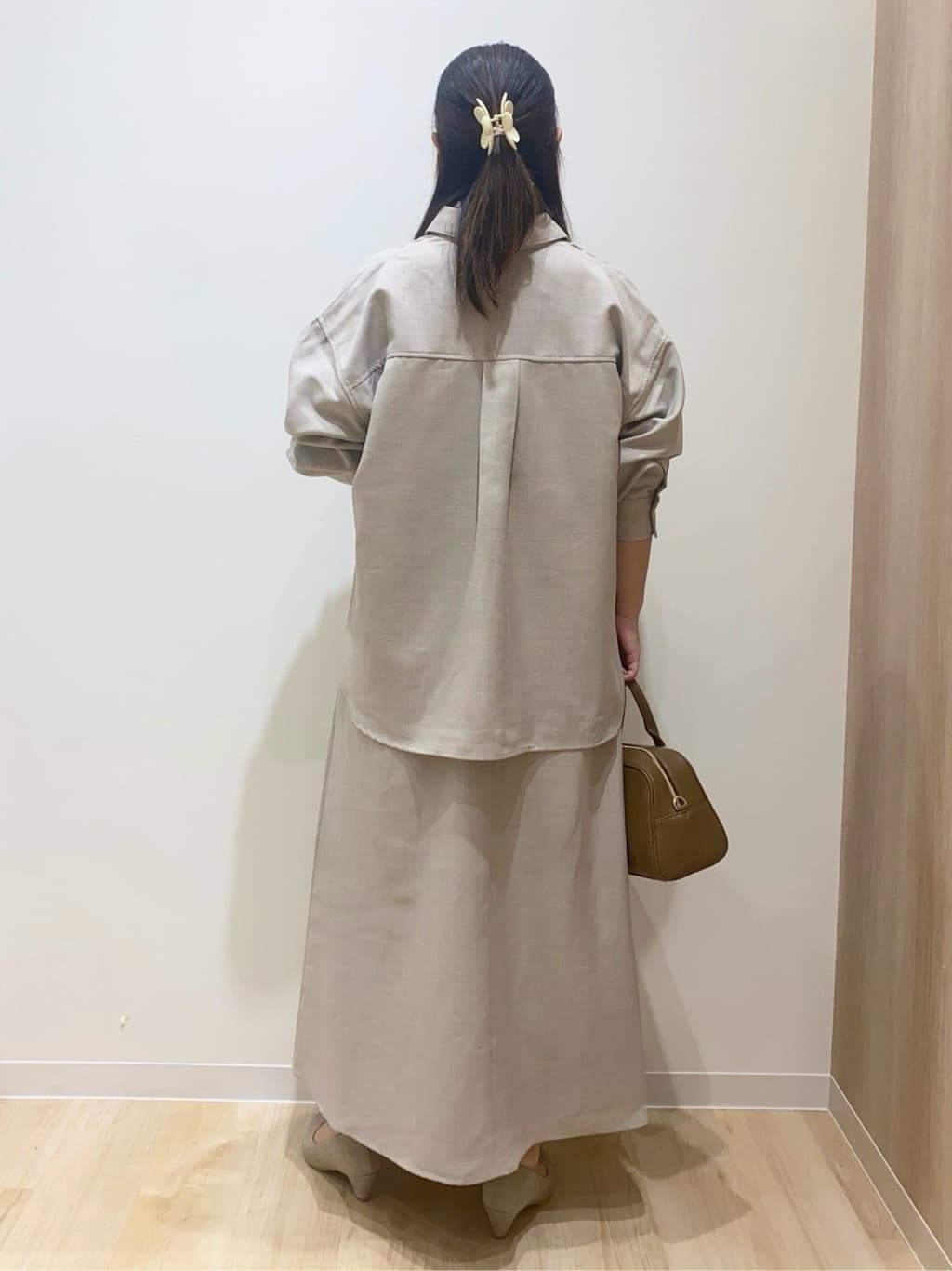 HANAさんの「grove｜【カセット服/選べる着丈】洗濯機で洗えるオーバーシャツ」を使ったコーディネート