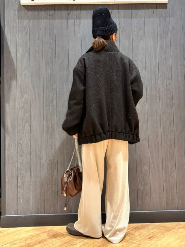 meiさんの「SHOO･LA･RUE｜【S-LL】美シルエットの タンドツイードブルゾン」を使ったコーディネート
