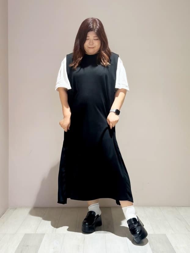 yumiさんの「ESPERANZA｜厚底サボローファー」を使ったコーディネート