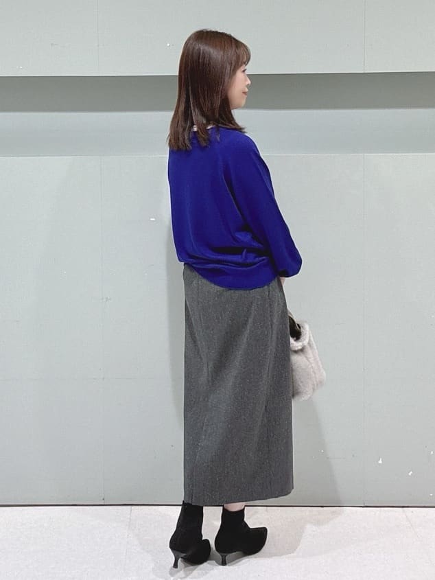 makiさんの「UNTITLED｜【8色展開／コンパクト丈】レーヨン混 コクーンニット」を使ったコーディネート