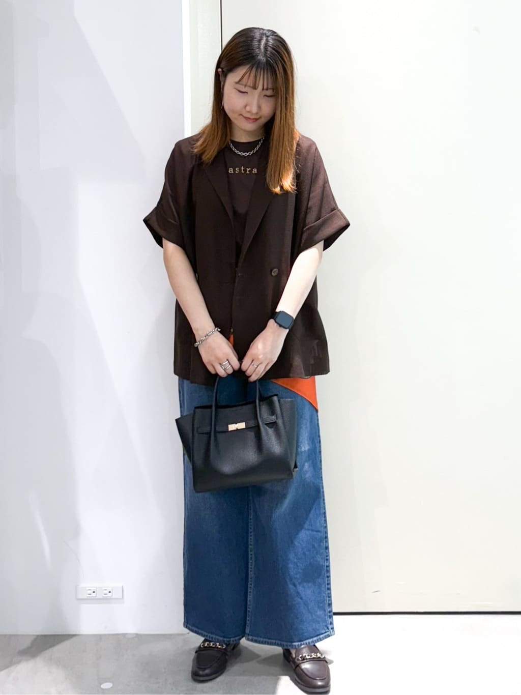 sayaさんの「OPAQUE.CLIP｜メッシュテーラードジャケット【洗濯機洗い可】」を使ったコーディネート