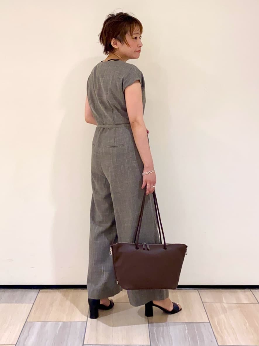 mari_831さんの「UNTITLED｜【接触冷感/オールインワン/洗える】梳毛調合繊コンビネゾン」を使ったコーディネート