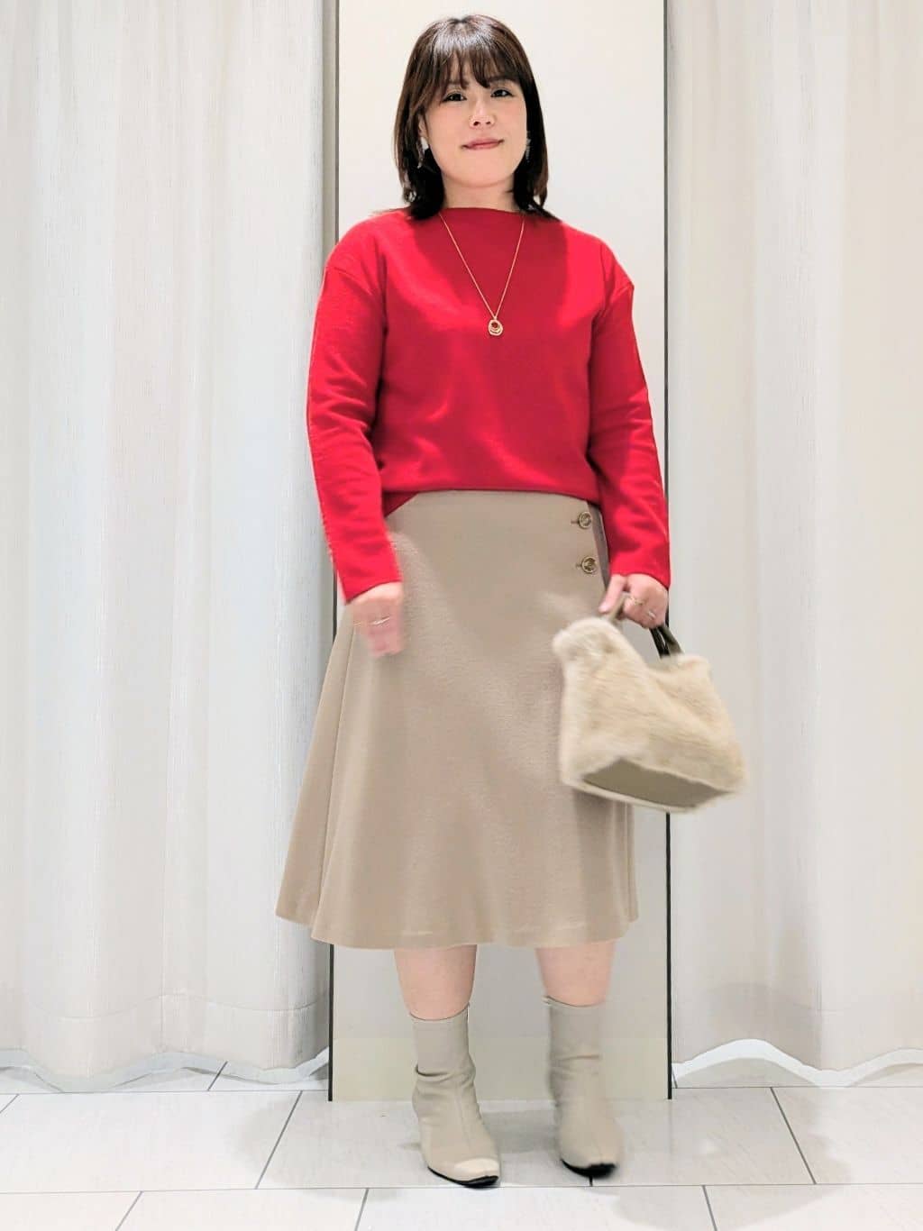 Onumaさんの「UNTITLED｜【洗える】モックネックミラノリブニット」を使ったコーディネート