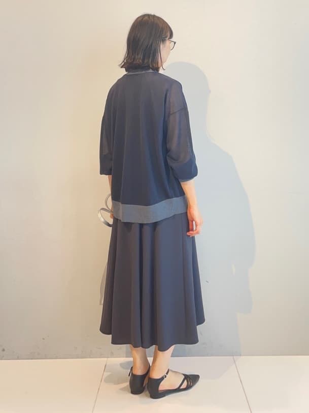 murayamaさんの「INDIVI｜【美シルエット】ノースリーブワンピース」を使ったコーディネート