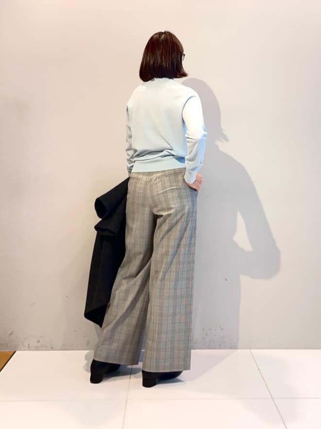 murayamaさんの「INDIVI｜【軽量／ウール混】ライトフォルム ロングコート」を使ったコーディネート