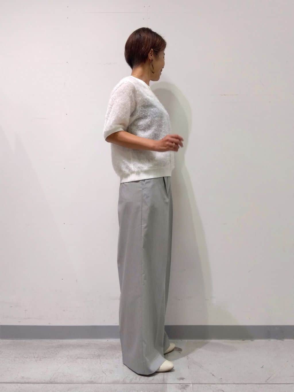 Kさんの「INDIVI｜ヘアリージャカードトップス」を使ったコーディネート