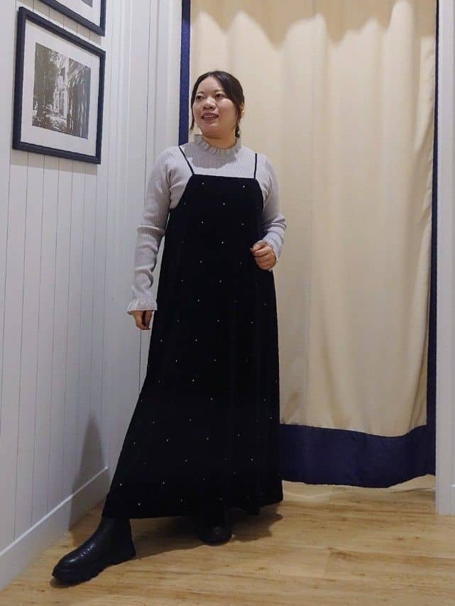Haraさんの「Dessin｜【洗える】オーガンジーフリルニット」を使ったコーディネート