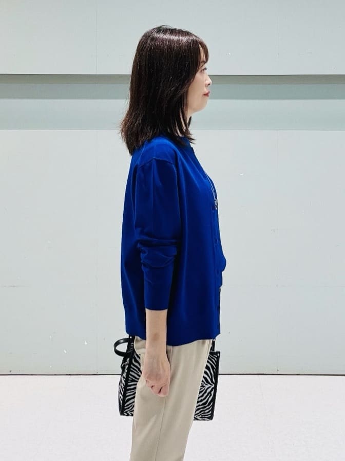 makiさんの「UNTITLED｜【アンサンブル可/薄手/洗える】5分袖クルーニット」を使ったコーディネート