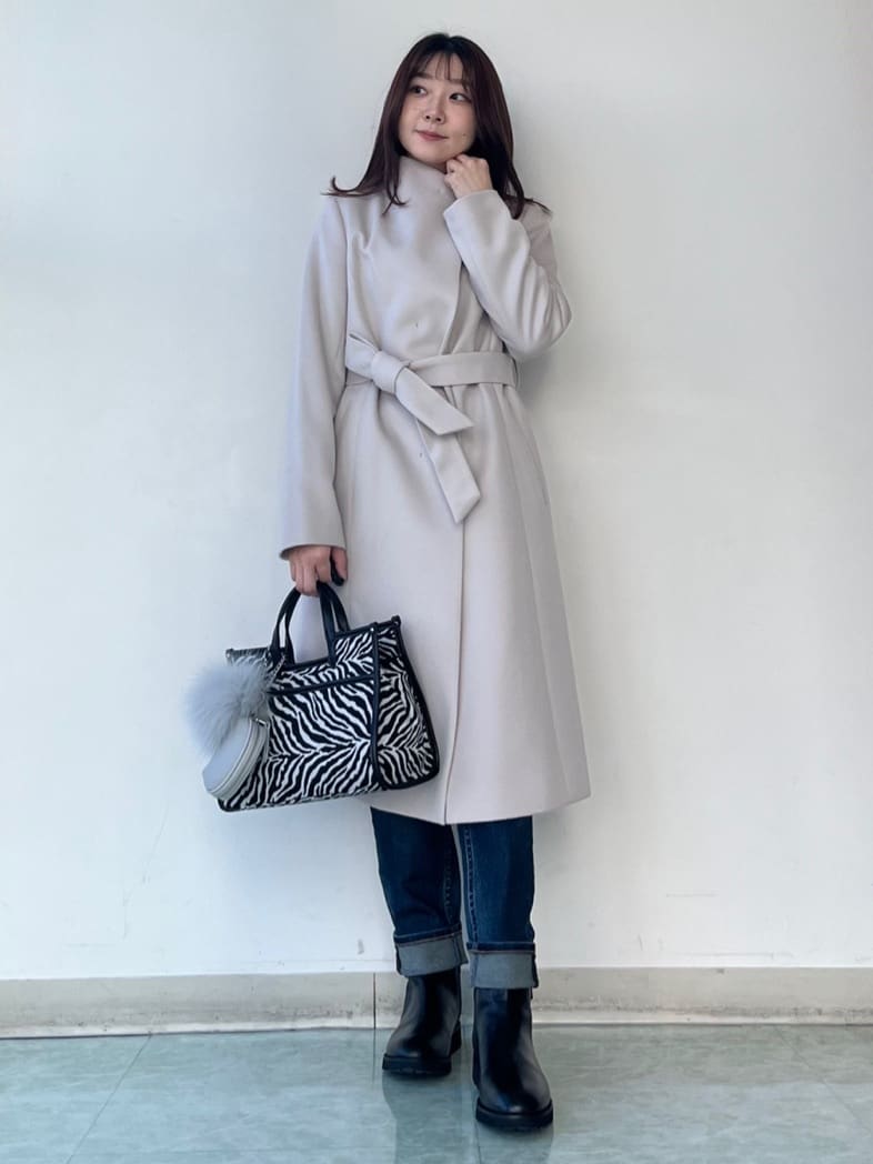 KAHOさんの「UNTITLED｜【洗える】モックネックミラノリブニット」を使ったコーディネート