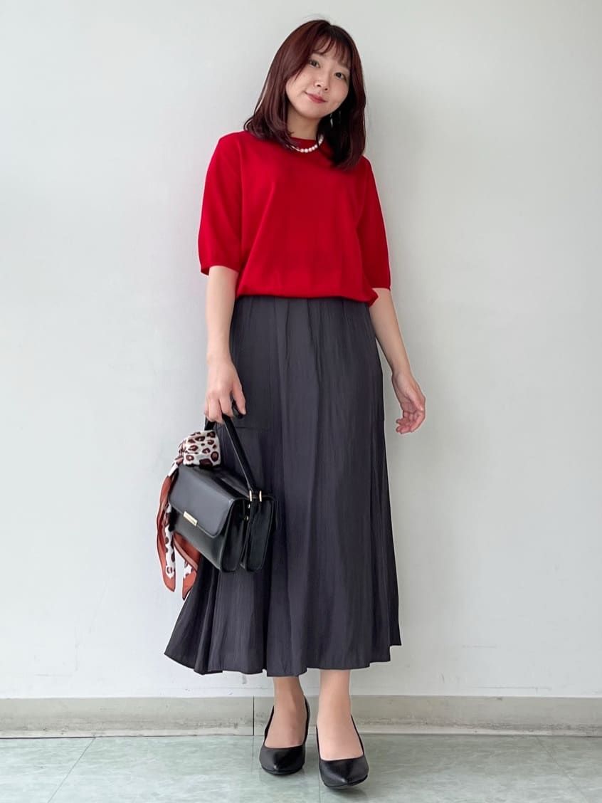 KAHOさんの「UNTITLED｜【アンサンブル可/六分袖/洗える】ウールシルクニット」を使ったコーディネート