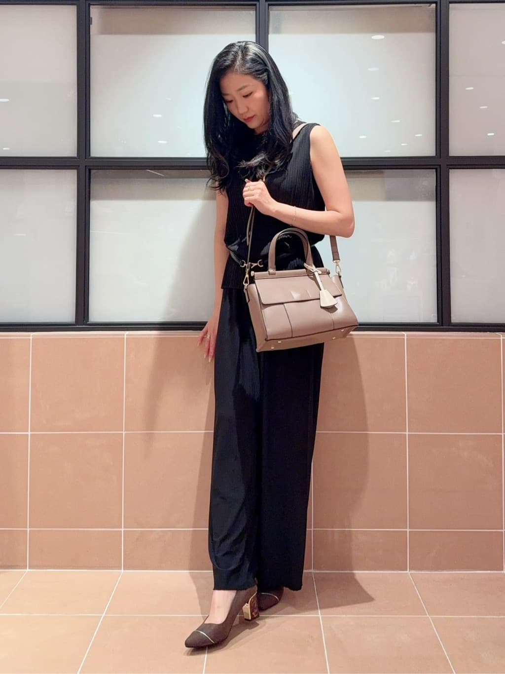 kaoriさんの「ESPERANZA｜ダブルフラップ2WAYハンドバッグ」を使ったコーディネート