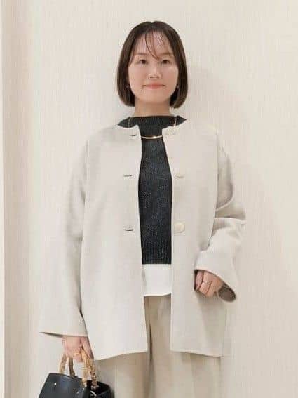 naokoさんの「UNTITLED｜【洗える/アンサンブル可能/ウール100%】リブタートルネックウールニット」を使ったコーディネート