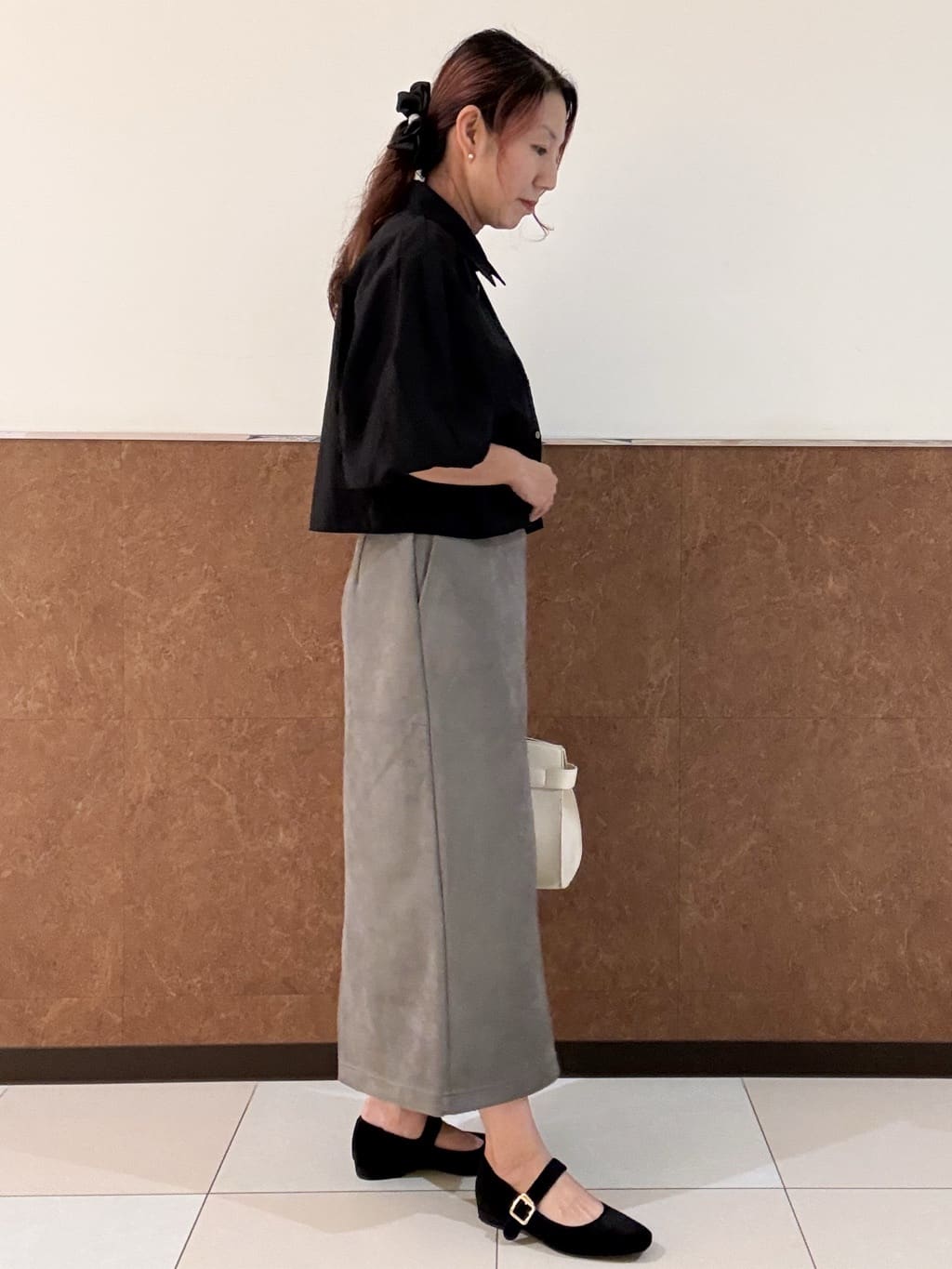 MAYUMIさんの「OPAQUE.CLIP｜バルーンスリーブシャツ【洗濯機洗い可】」を使ったコーディネート
