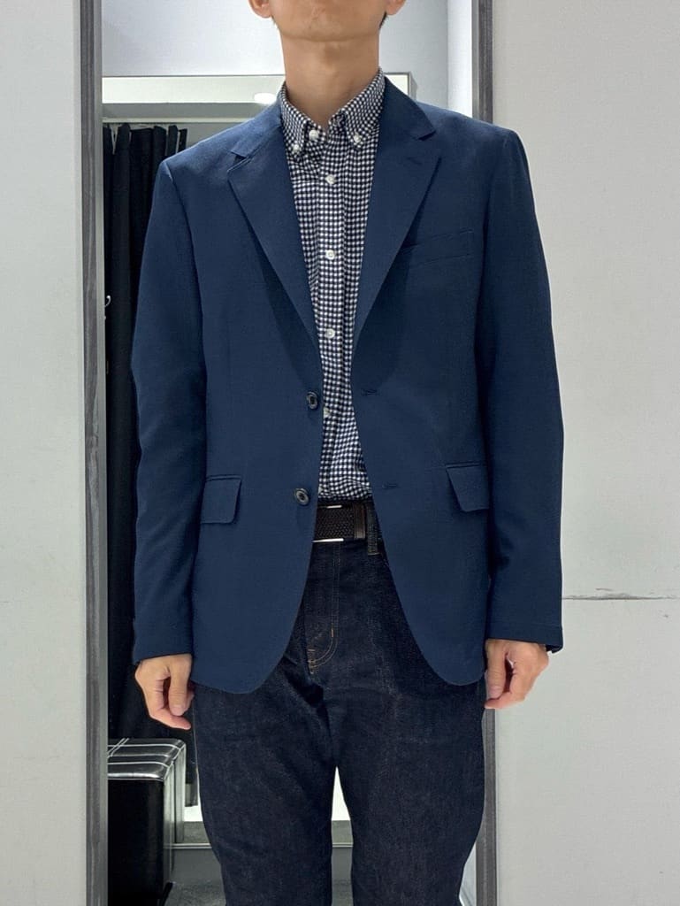 わいずみさんの「TAKEO KIKUCHI｜【COOL CITY WEAR】アーバンクール ジャケット /接触冷感・吸水速乾」を使ったコーディネート