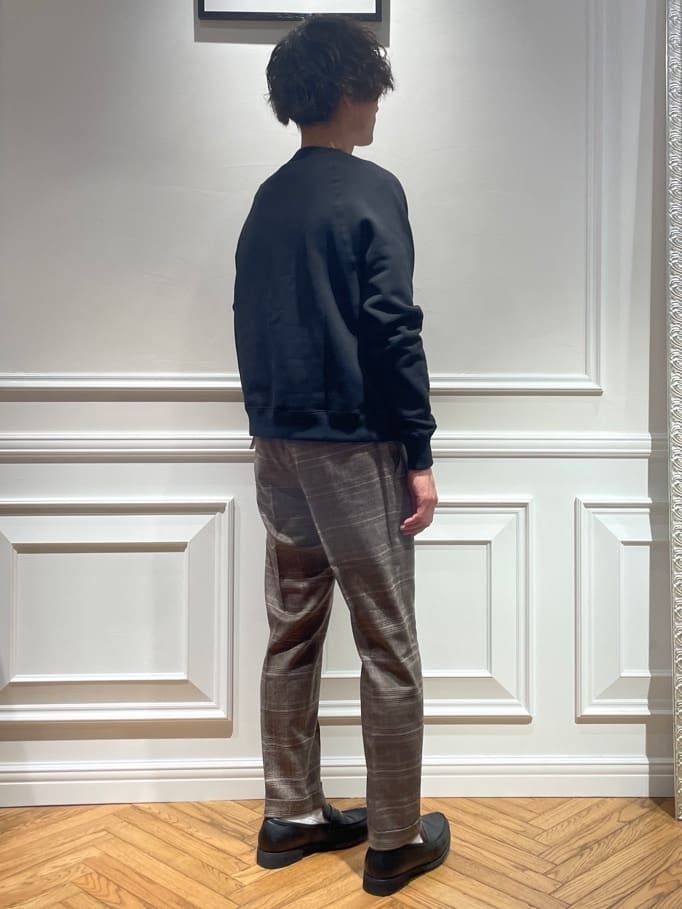 橋本さんの「DRESSTERIOR｜【干場義雅&times;DRESSTERIOR】バックフリース プルオーバー」を使ったコーディネート