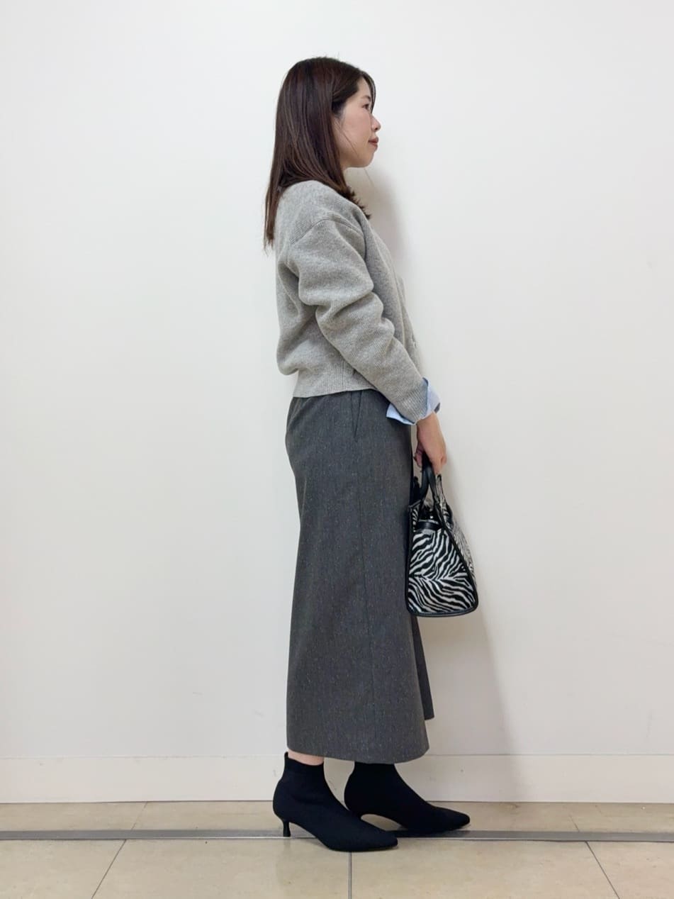 asamiさんの「UNTITLED｜【ゆったりサイズ／着丈短め】ジップニットカーディガン」を使ったコーディネート
