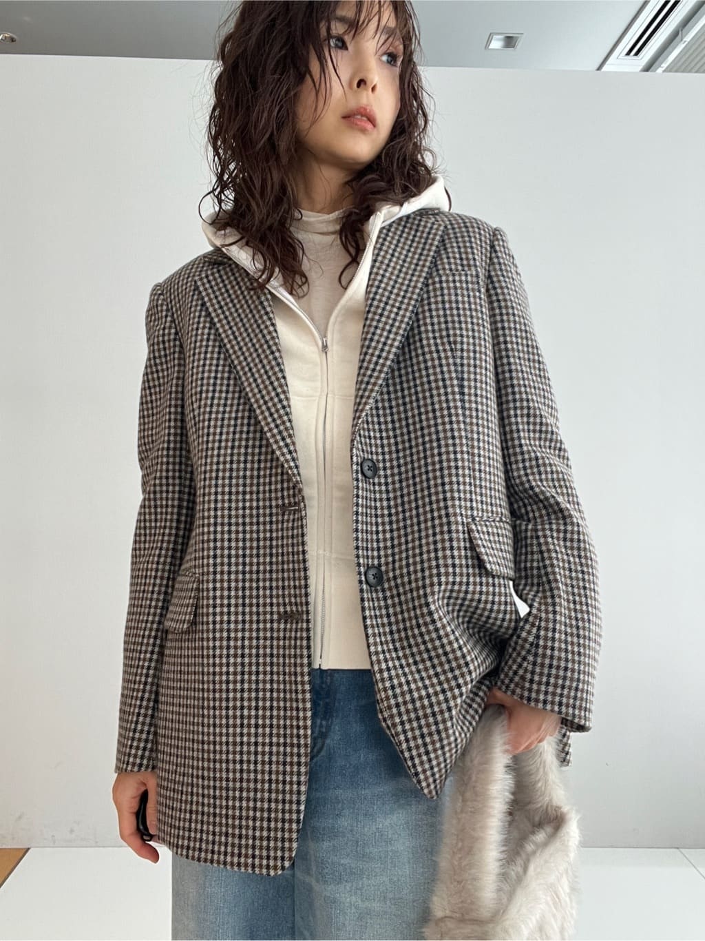 misaさんの「DRESSTERIOR｜デキシー吊裏毛ジップアップパーカ」を使ったコーディネート