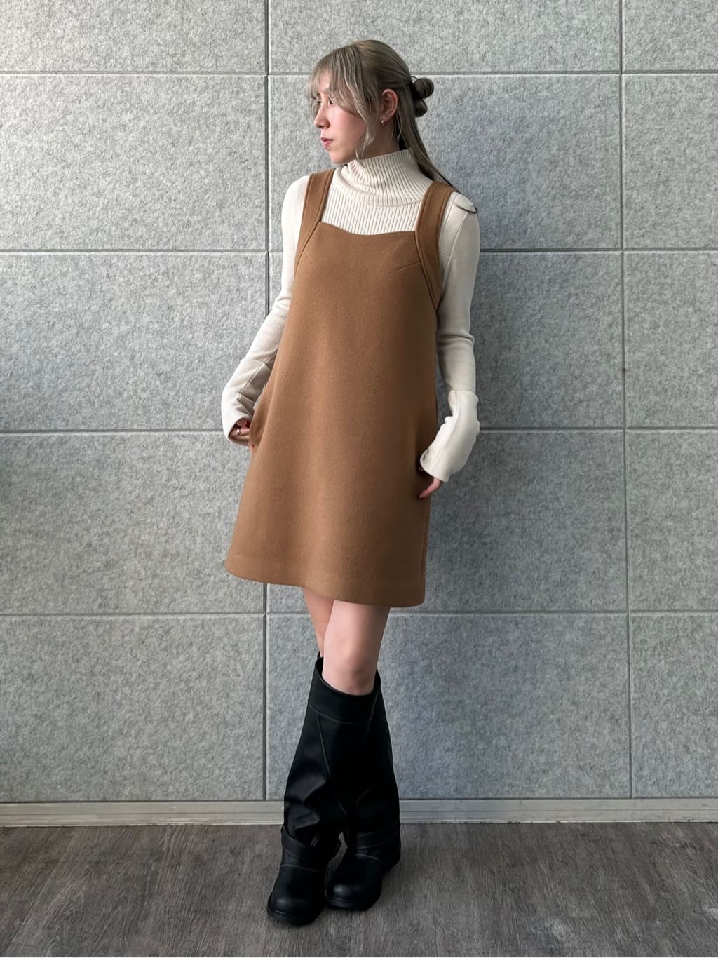 honoka Aさんの「CODE A｜wool volume short coat」を使ったコーディネート