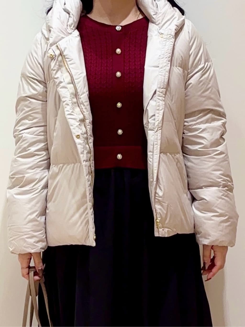 minamiさんの「grove｜【名品アウター／800FP・多機能】つつまれダウンショート」を使ったコーディネート