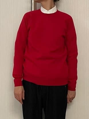 橋本さんの「DRESSTERIOR｜オックスフォード ラウンドカラーシャツ」を使ったコーディネート