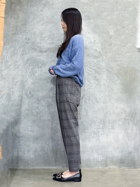 misaさんの「THE SHOP TK｜【華やかで柔らか】ふわふわフェザーニット/洗える・前後2WAY」を使ったコーディネート