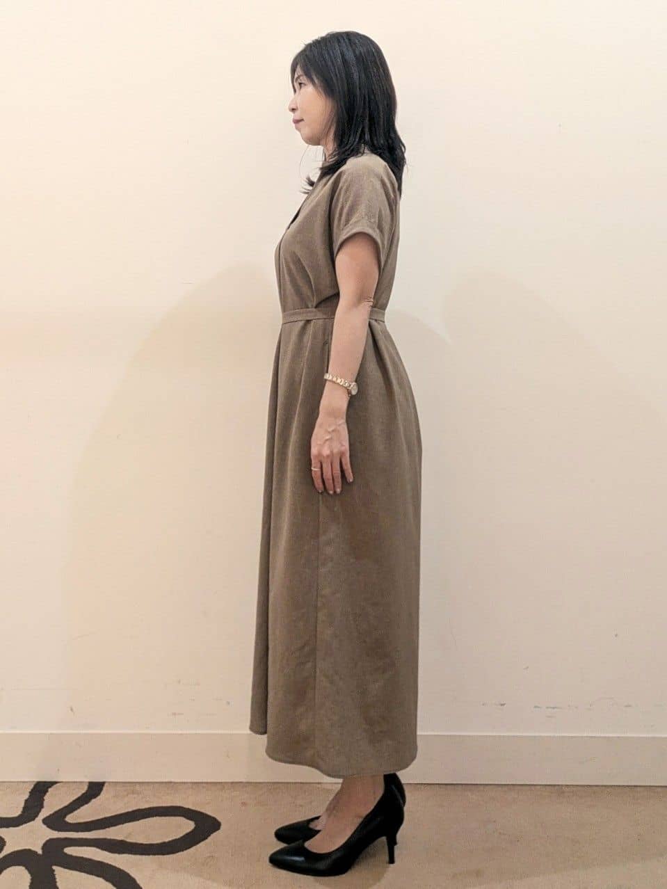 laverさんの「UNTITLED｜【UV/はっ水】リラククールワンピース」を使ったコーディネート