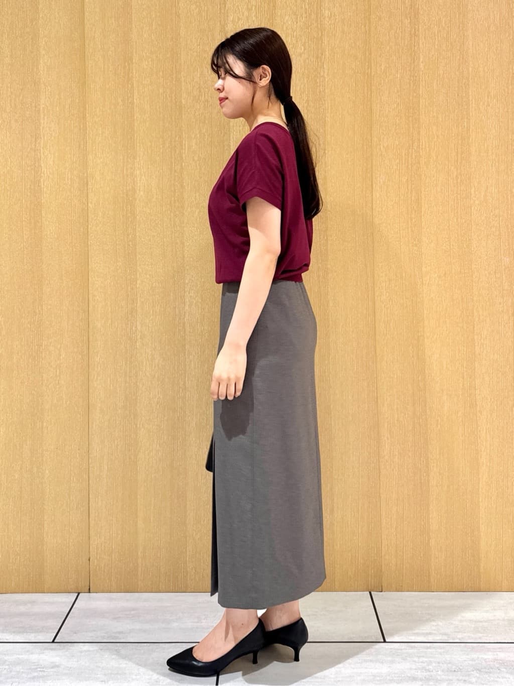 nanaさんの「UNTITLED｜【セットアップ可/洗える】スラブナロースカート」を使ったコーディネート