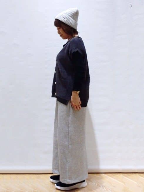 Youさんの「OPAQUE.CLIP｜ロゴ入りリブニットワッチ」を使ったコーディネート