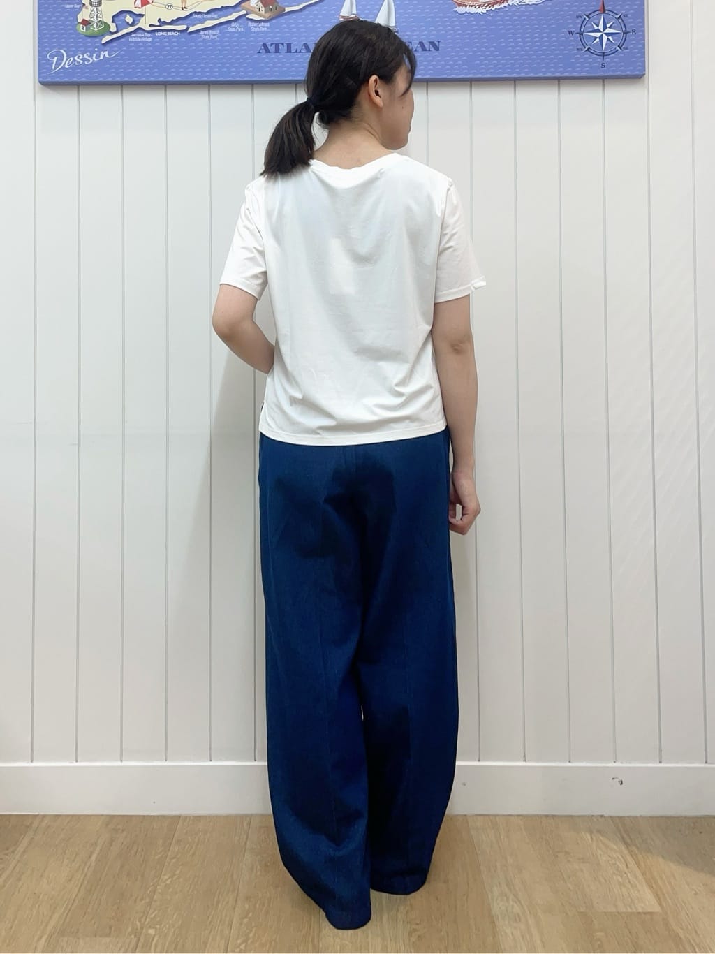 Mayaさんの「Dessin｜【洗える】チュール刺繍Tシャツ」を使ったコーディネート