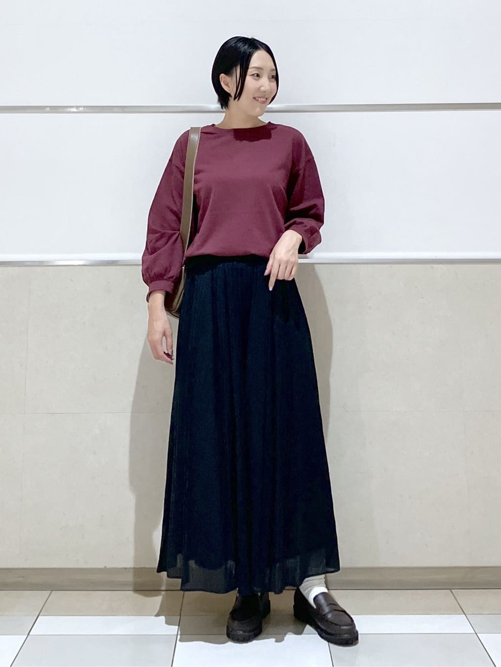 eriko さんの「Dessin｜【360度可愛い・洗える】バックヘンリーカットソー」を使ったコーディネート