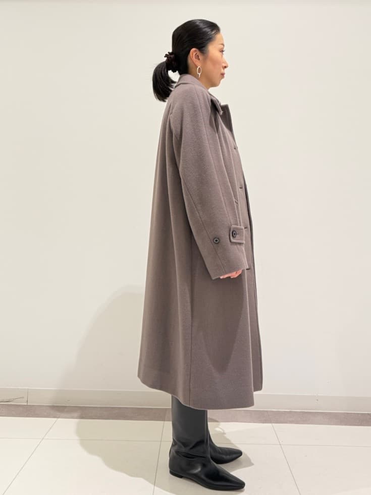 MIYAKAWAさんの「DRESSTERIOR｜Super110sウールステンカラーコート」を使ったコーディネート