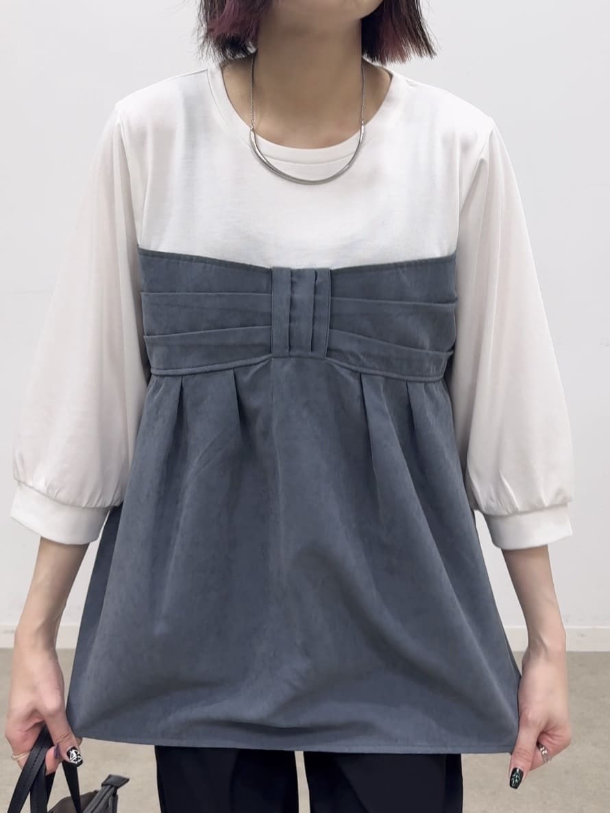 𝐜𝐡𝐢𝐤𝐚さんの「SHOO･LA･RUE｜【洗える/S-LL/美脚シルエット】ハイパーストレッチ テーパードパンツ」を使ったコーディネート