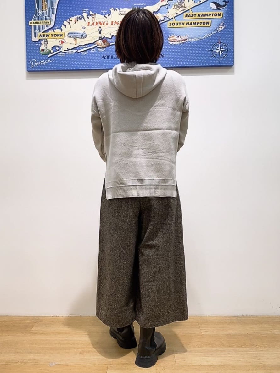 Hamaさんの「Dessin｜【洗える／体型カバー】ちょうどいいニットパーカ」を使ったコーディネート