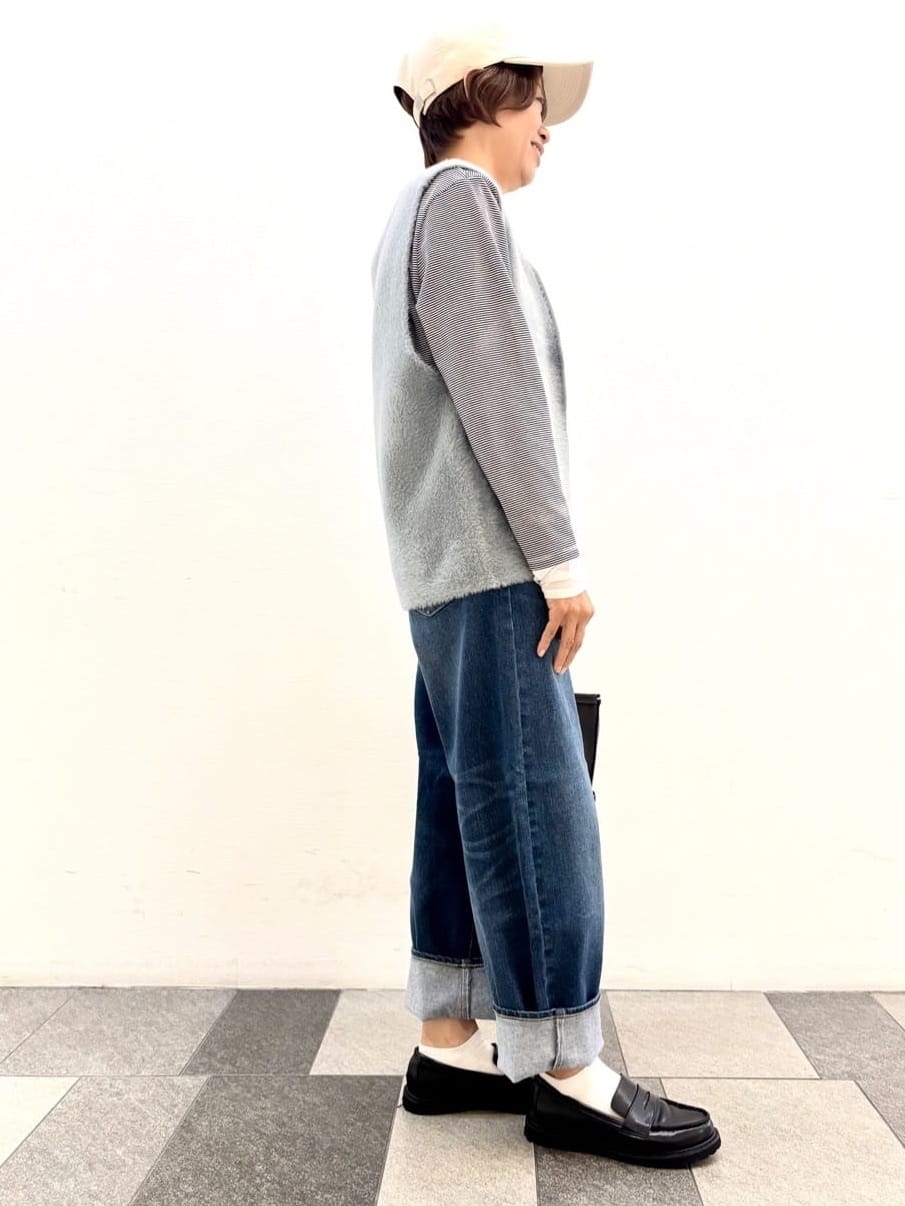 Haruさんの「Dessin｜【洗える】ファーヤーンジップジレ」を使ったコーディネート